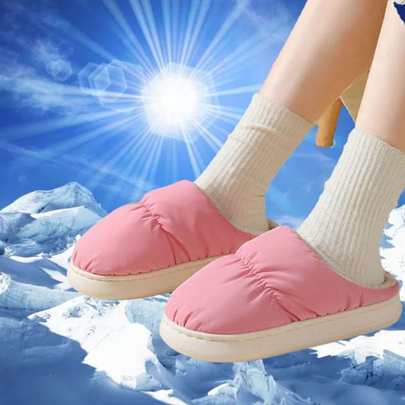 1 Pair Electric USB Heating Slippers Foot Warmer Winter Warm Slippers Shoes