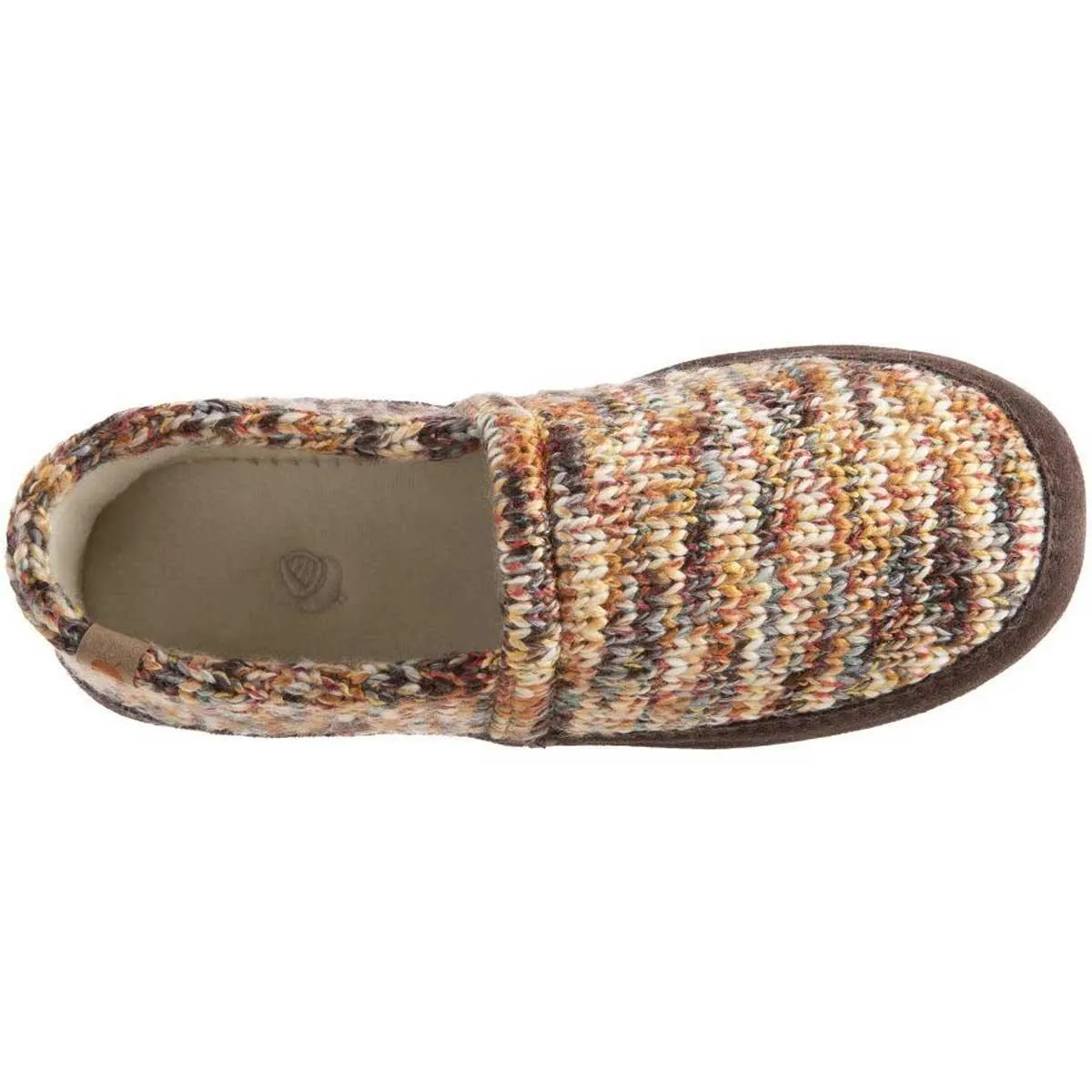 Acorn Women’s Moccasins - Textured Cozy, Sunset Cable Knit, Small | A10080SCKWS