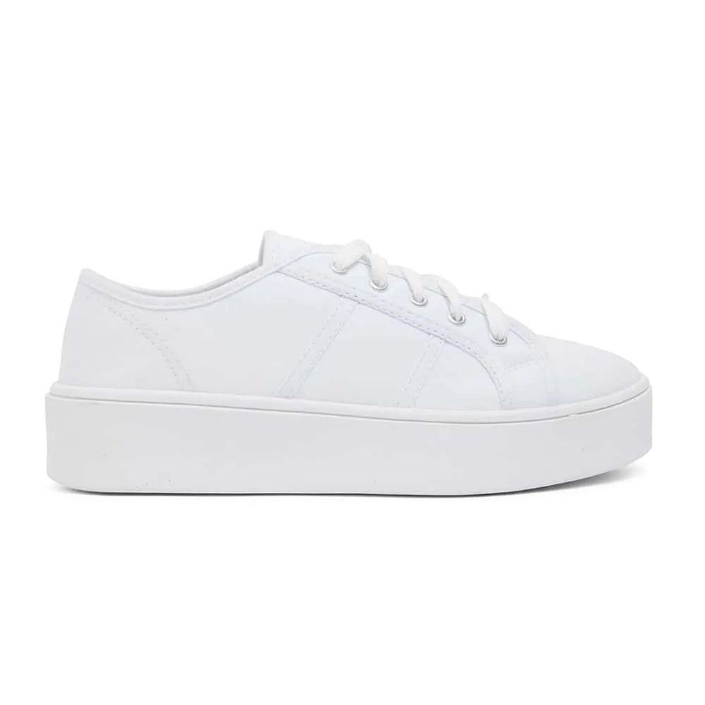 Adam Sneaker in White Canvas