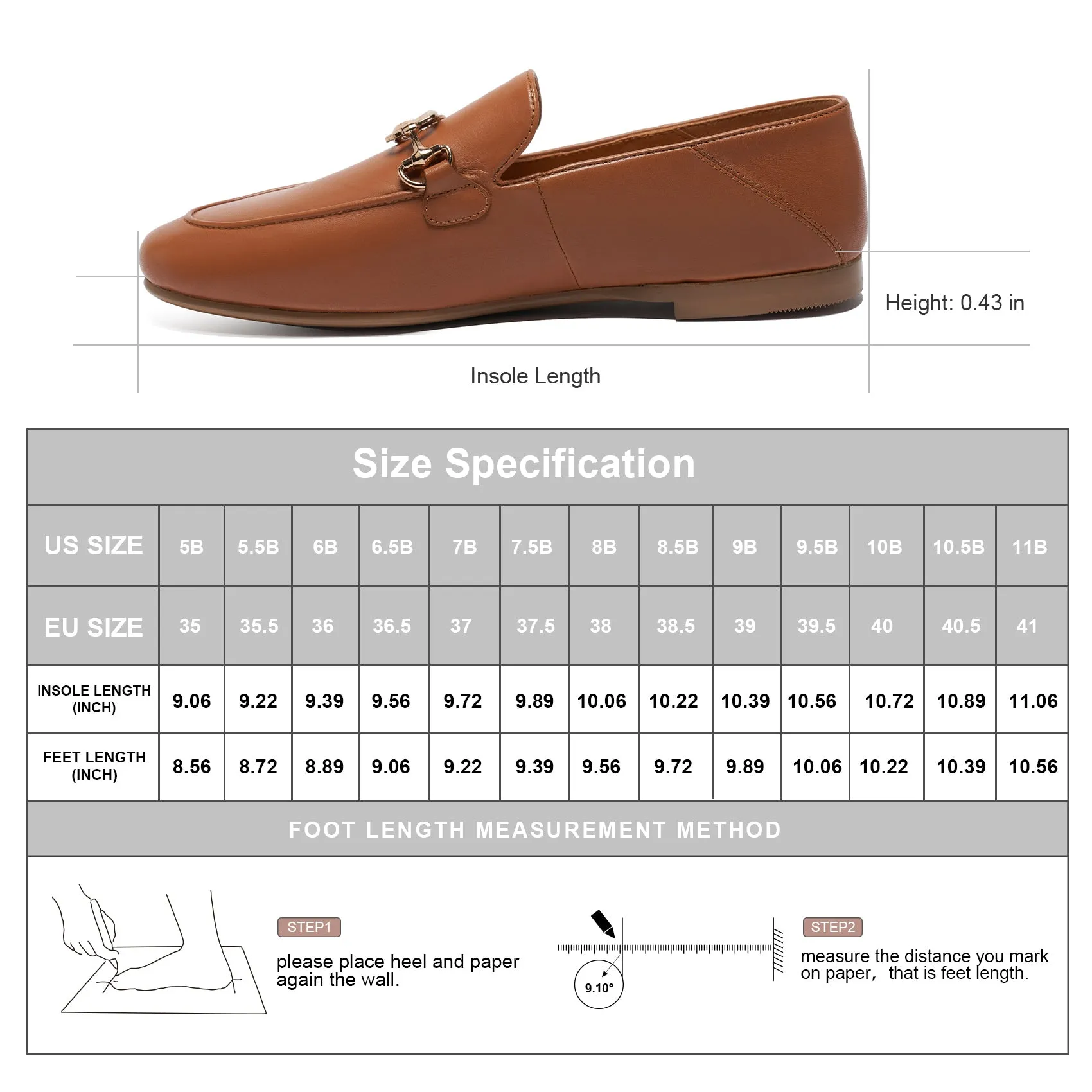 AiciBerllucci COCO Women's Leather Loafer,Casual Loafers Shoes, Slip on Loafers Shoes for Women,Soft Comfort Flat Loafer Shoes for Ladies Brown