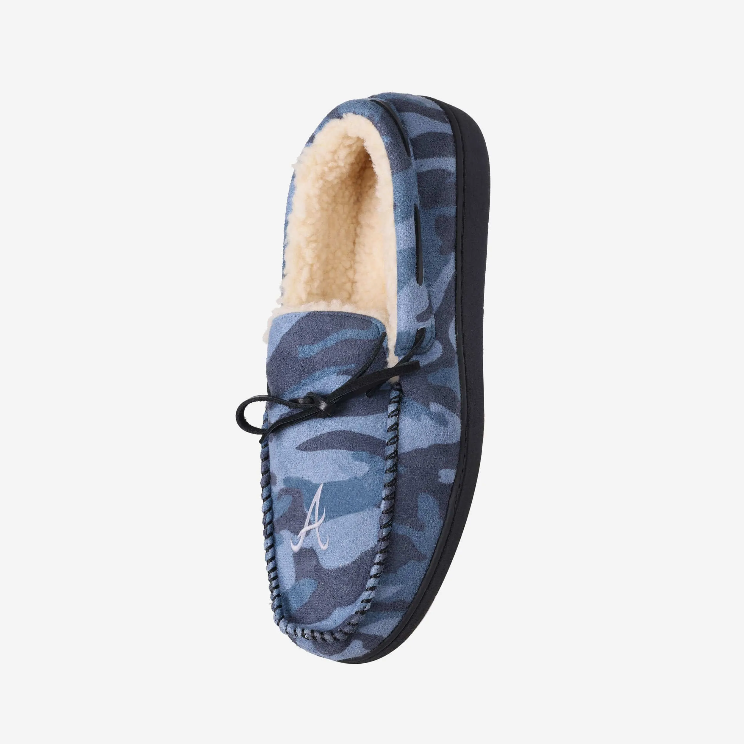 Atlanta Braves Printed Camo Moccasin Slipper