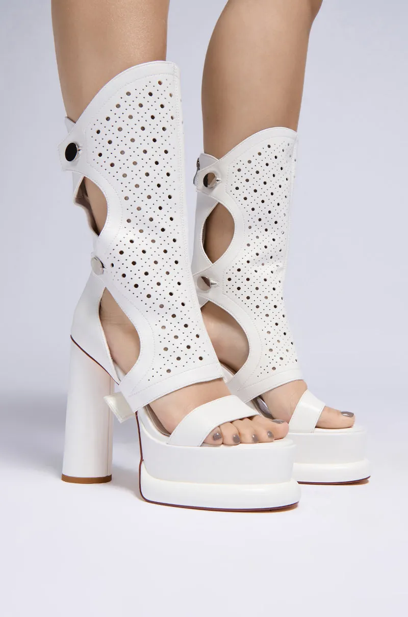 AZALEA WANG KWAME WHITE GLADIATOR SANDAL