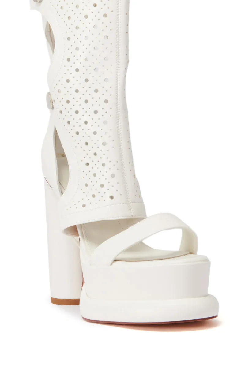 AZALEA WANG KWAME WHITE GLADIATOR SANDAL