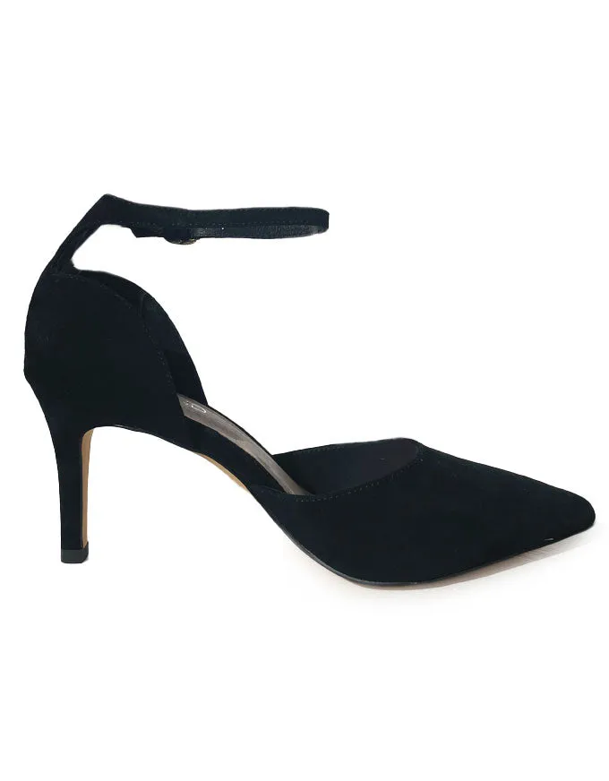 Bahammas Black Suede Heels