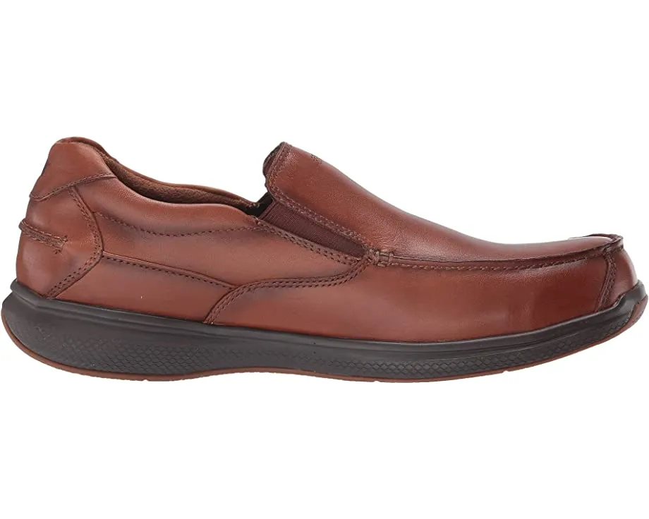 Bayside Steel Toe Slip-On Florsheim Work Loafers, Cognac