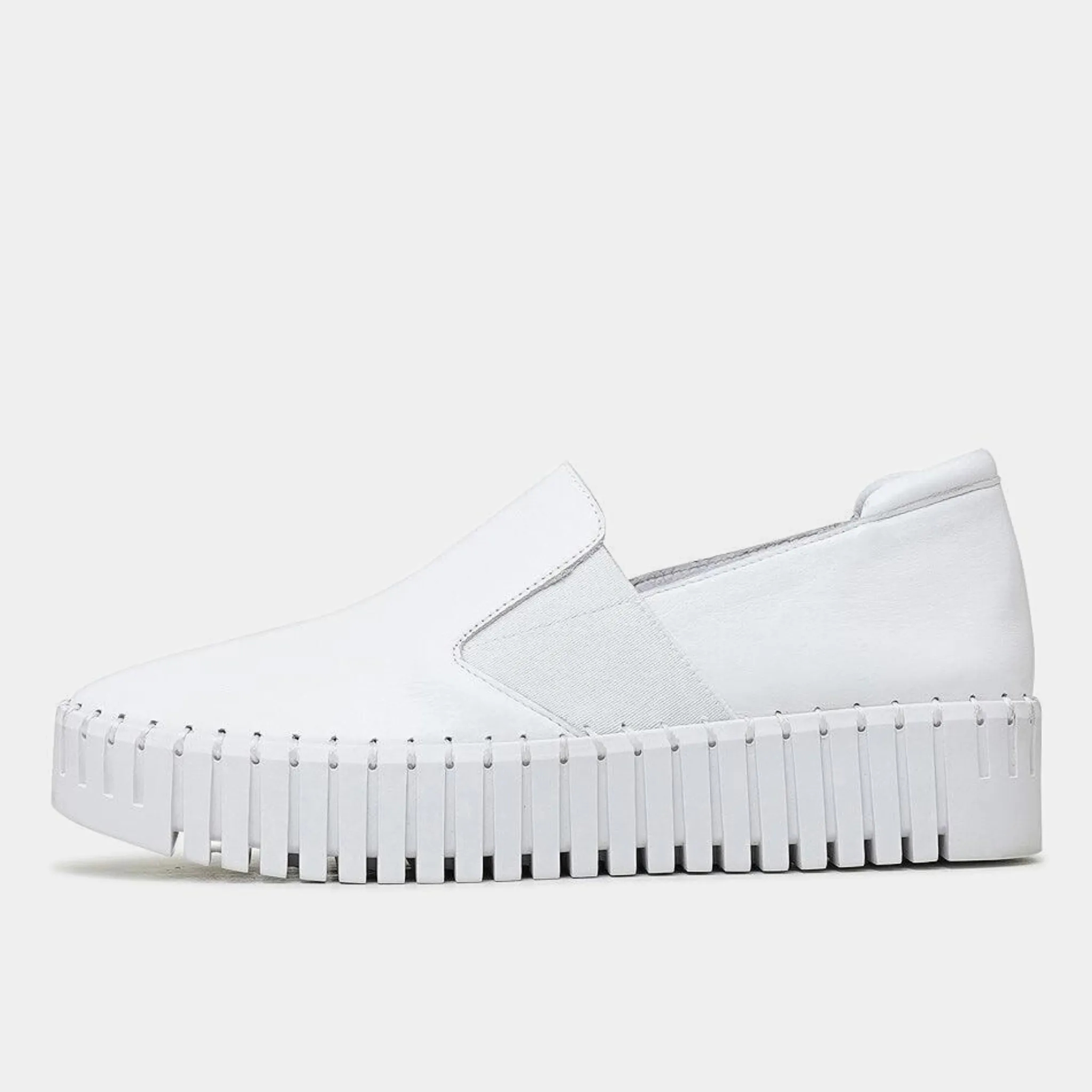 Becca White Leather Sneakers