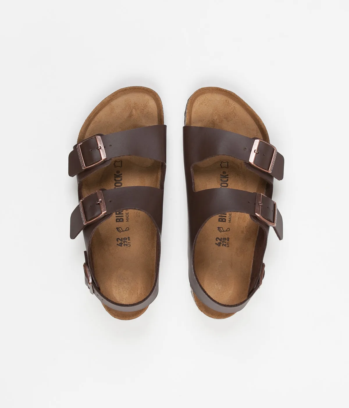 Birkenstock Milano Sandals - Dark Brown