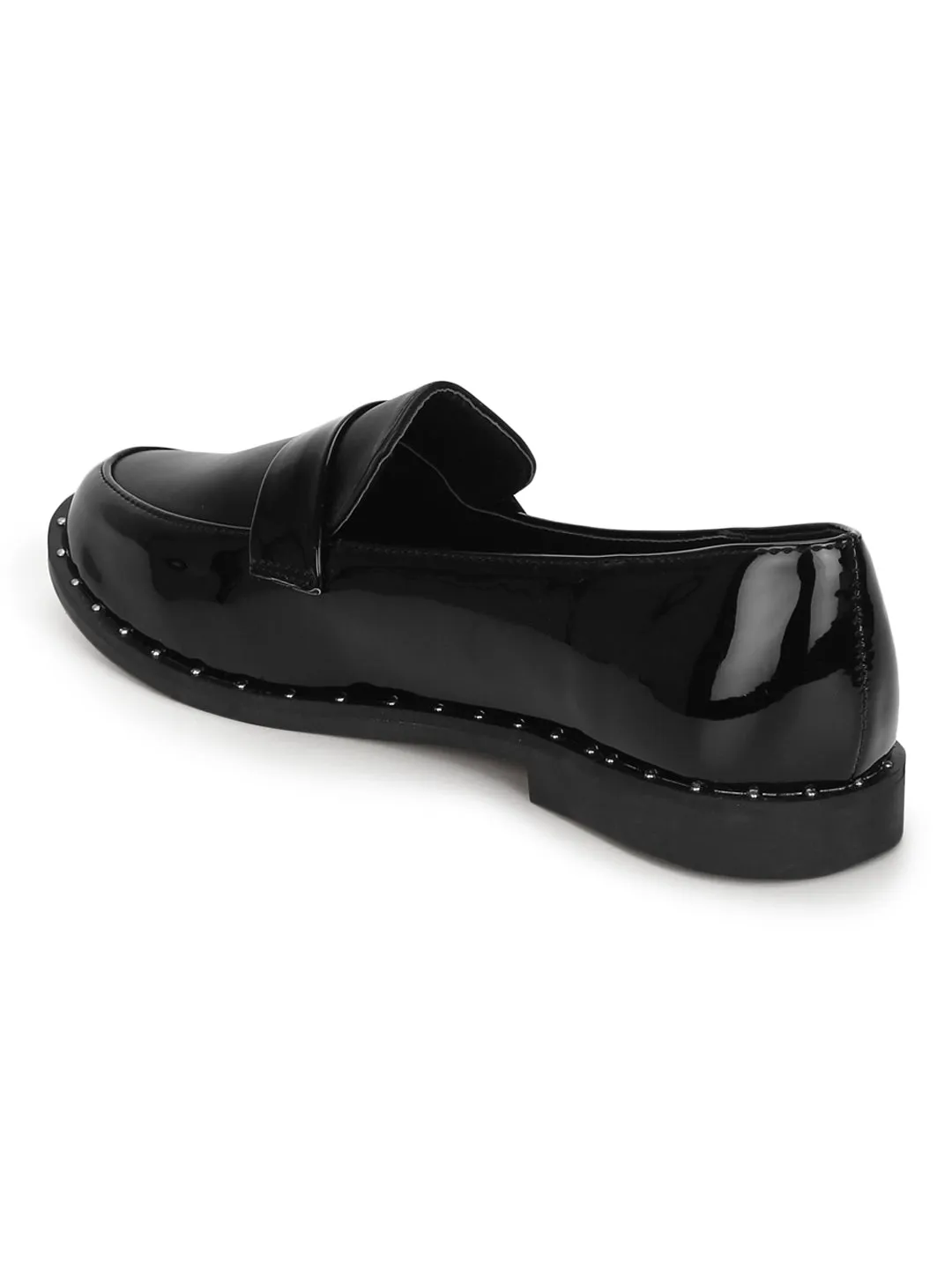 Black Pu Loafer