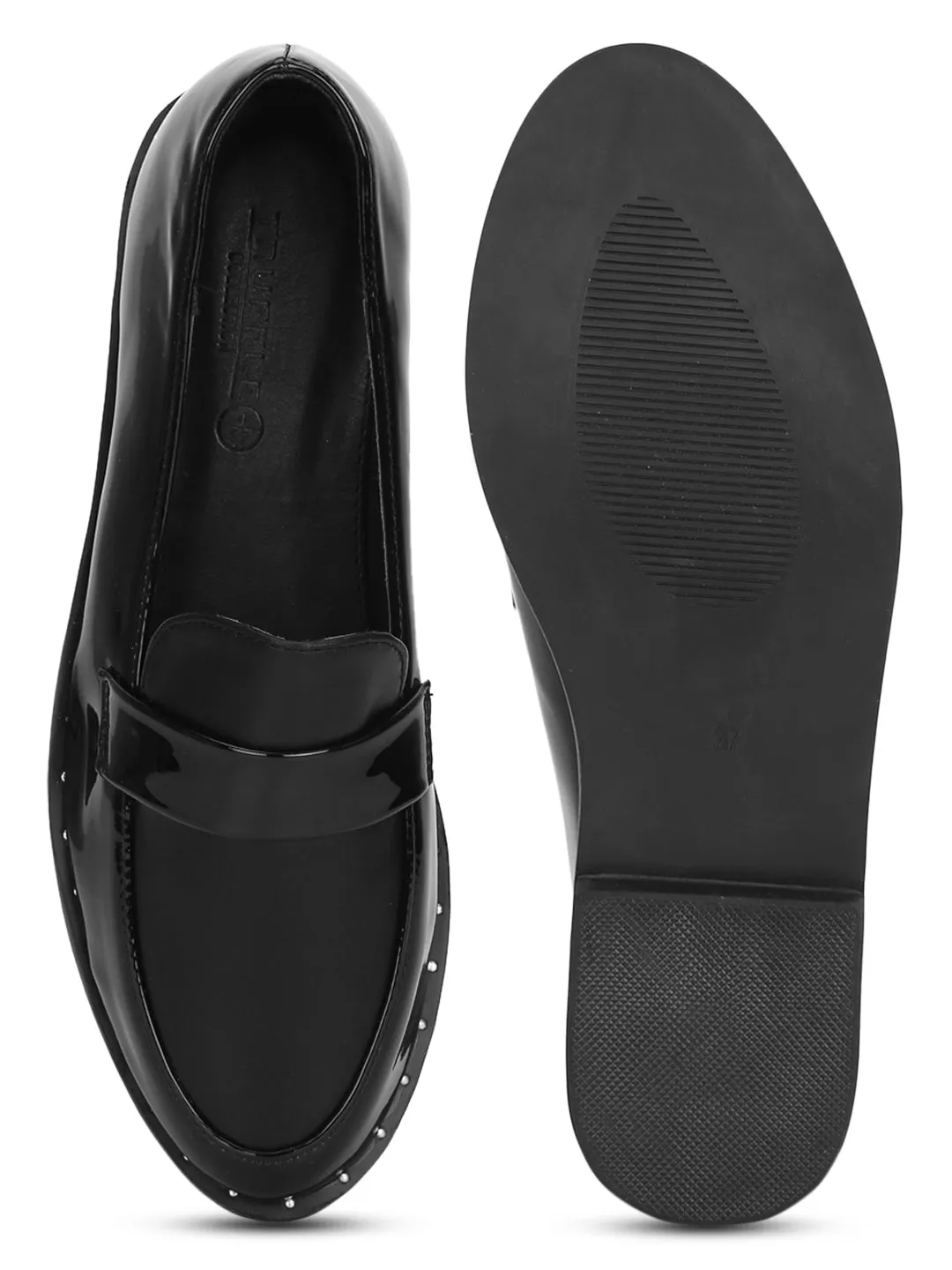 Black Pu Loafer