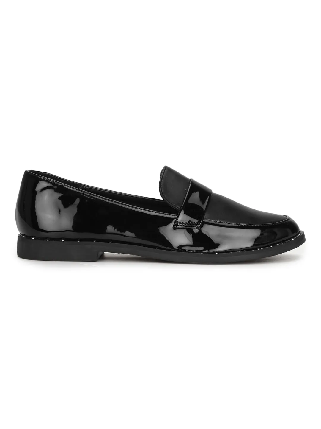 Black Pu Loafer