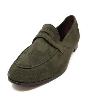 Bougeotte Olive Suede Loafers sz 10.5