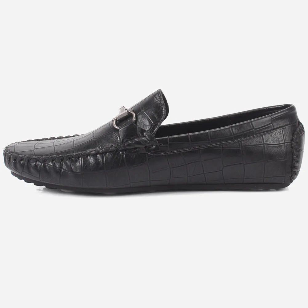 Boys "ROCKY" Textured Slip-ons Moccasins