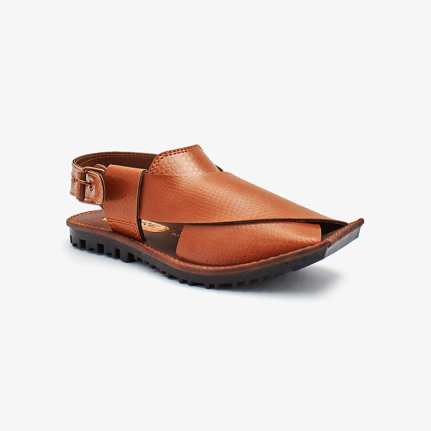 Buckled Peshawari Sandals for Boys