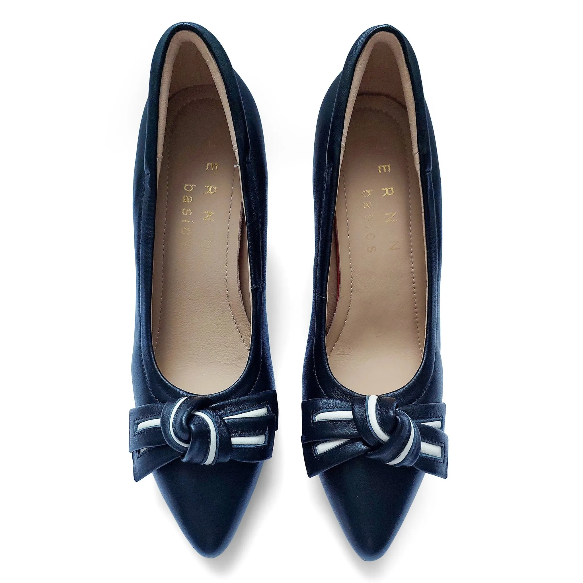 Caitlyn Signature lambskin pumps with whiskers bow