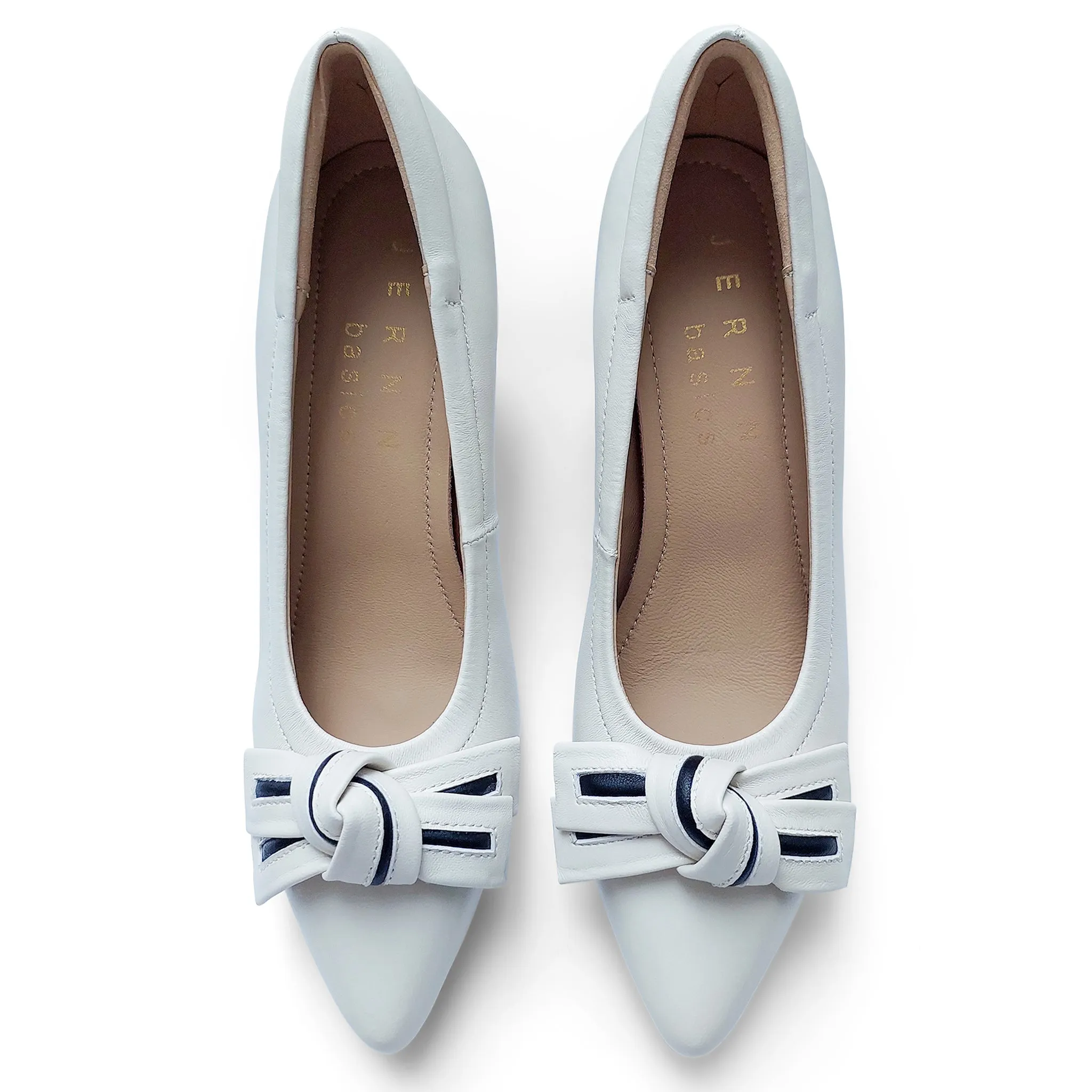 Caitlyn Signature lambskin pumps with whiskers bow