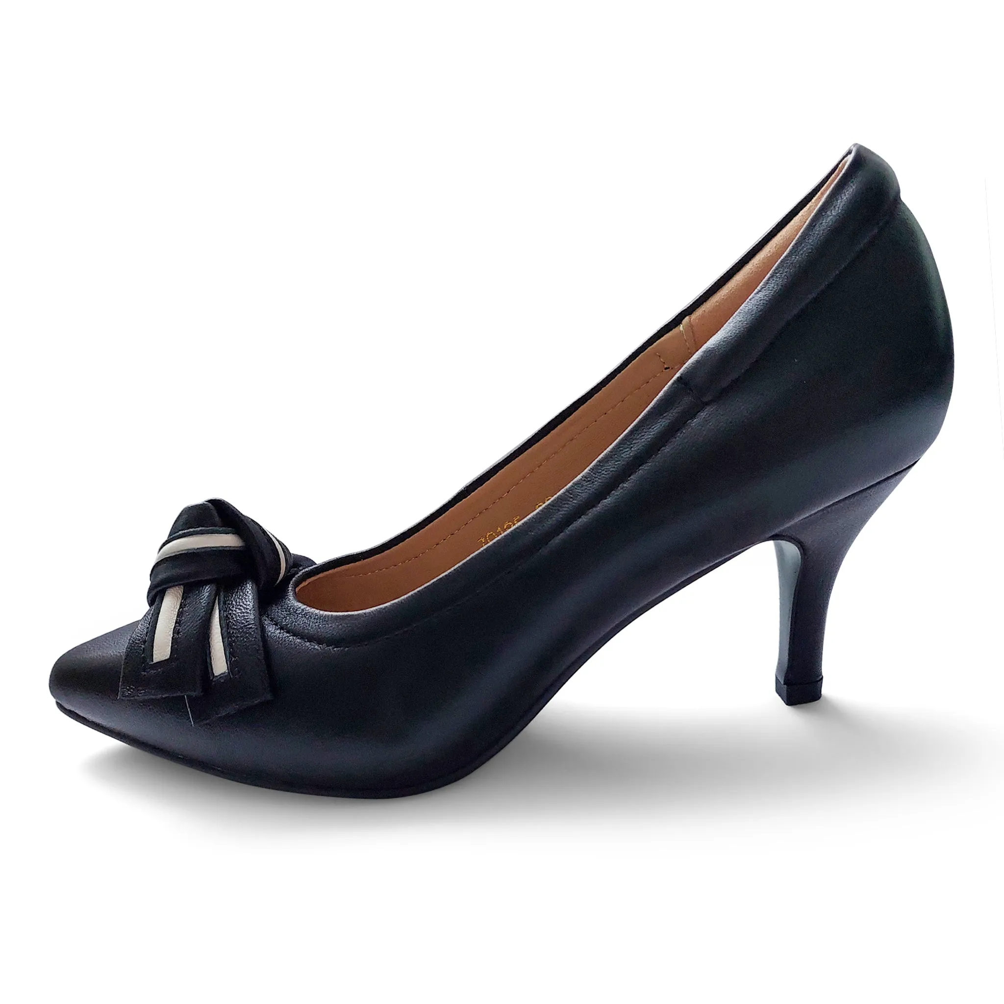 Caitlyn Signature lambskin pumps with whiskers bow