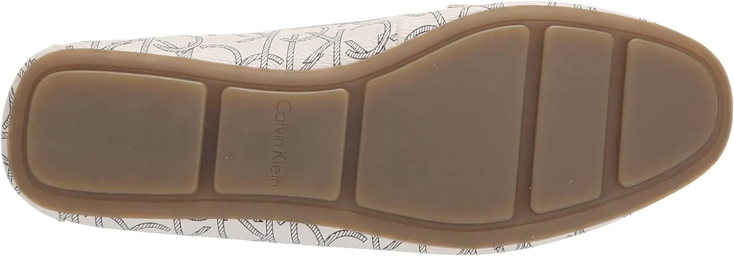 CALVIN KLEIN Cream Moccasins slip-on Loafers