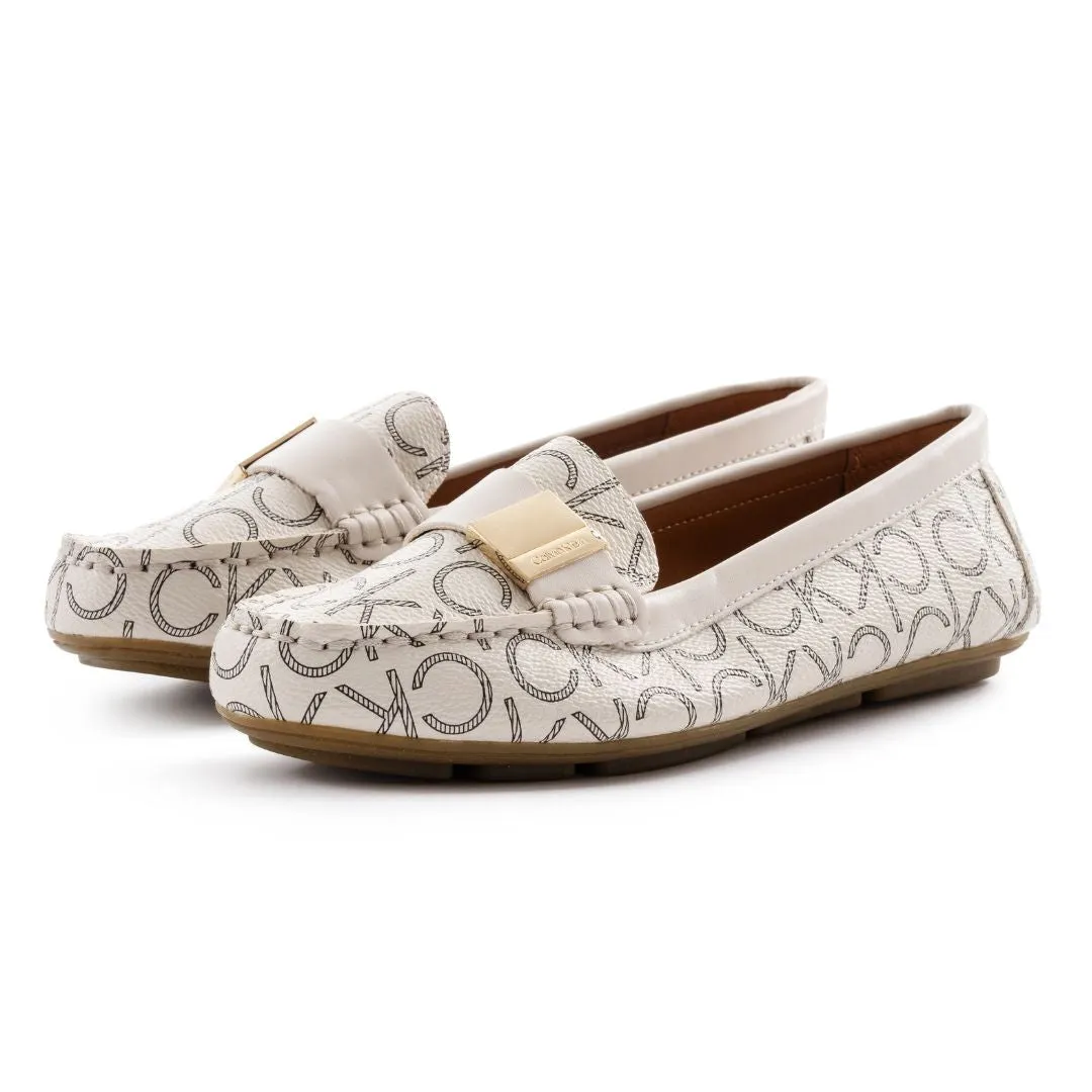 Calvin Klein Lisa Monogram Loafers Women - OFFWHT