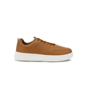 CAMEL CLASSIC LACE-UP SNEAKERS