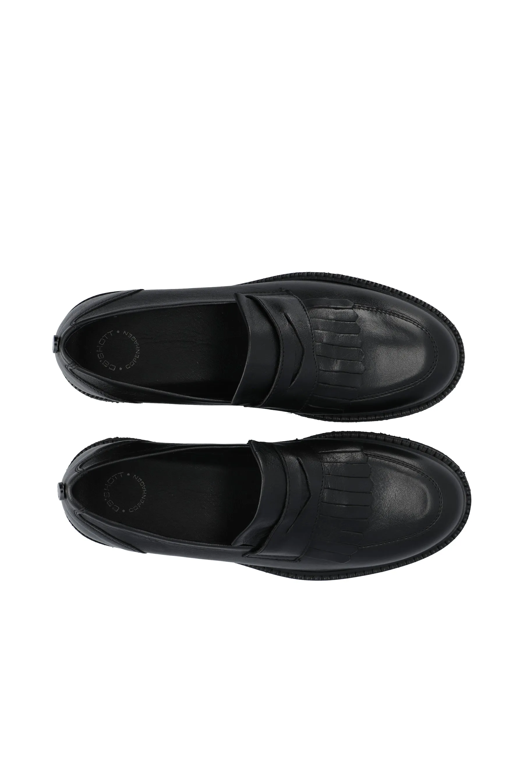 CASBETTY Loafer W. Fringes Leather