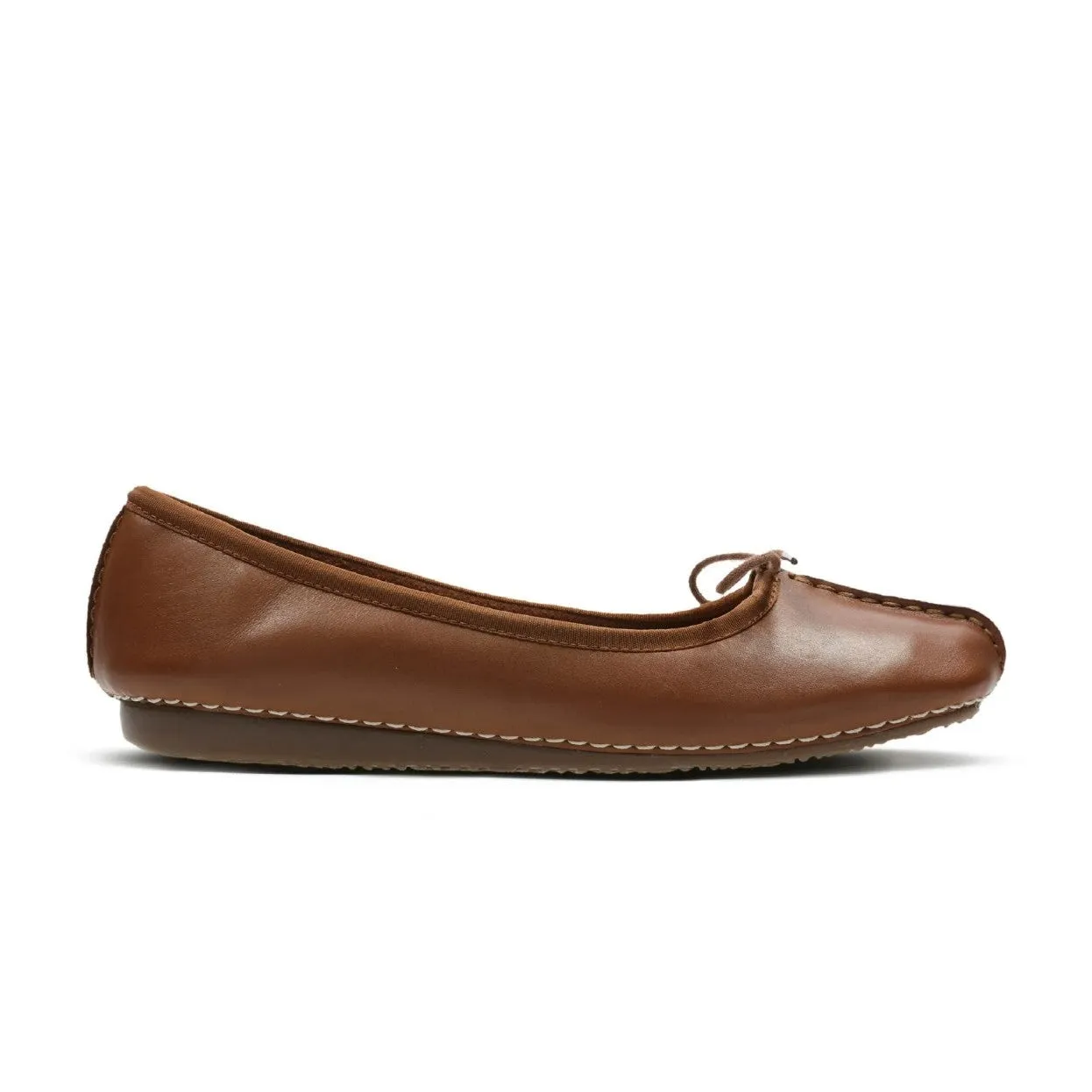 Clarks Freckle Ice Dark Tan Leather