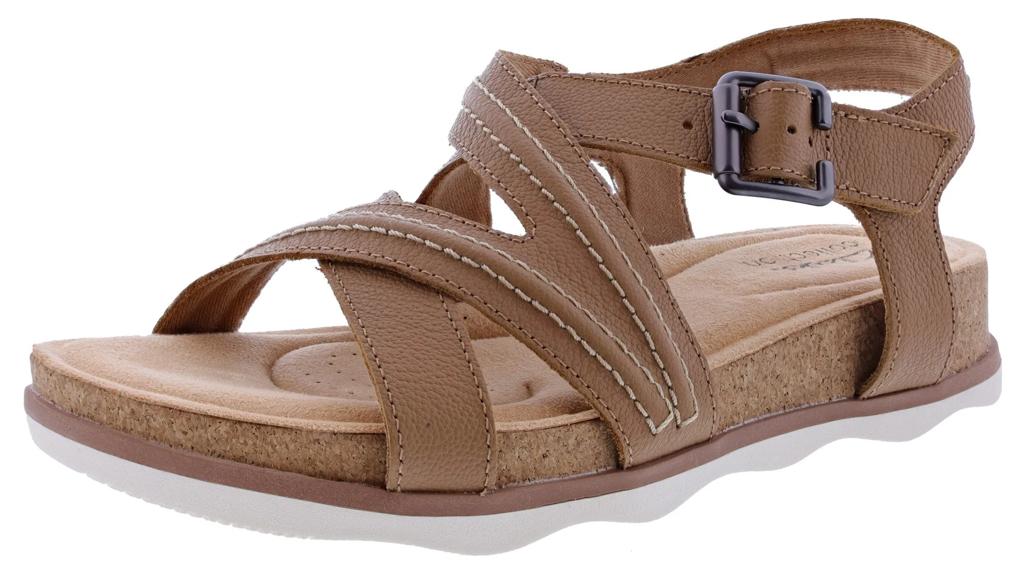 Clarks Women's Brynn Ave Adjustable Buckle Strap Sandals