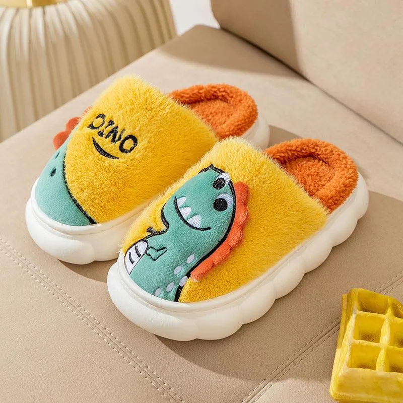 Cotton Slippers Plush Warm Indoor Couple Slippers