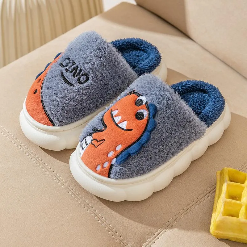 Cotton Slippers Plush Warm Indoor Couple Slippers