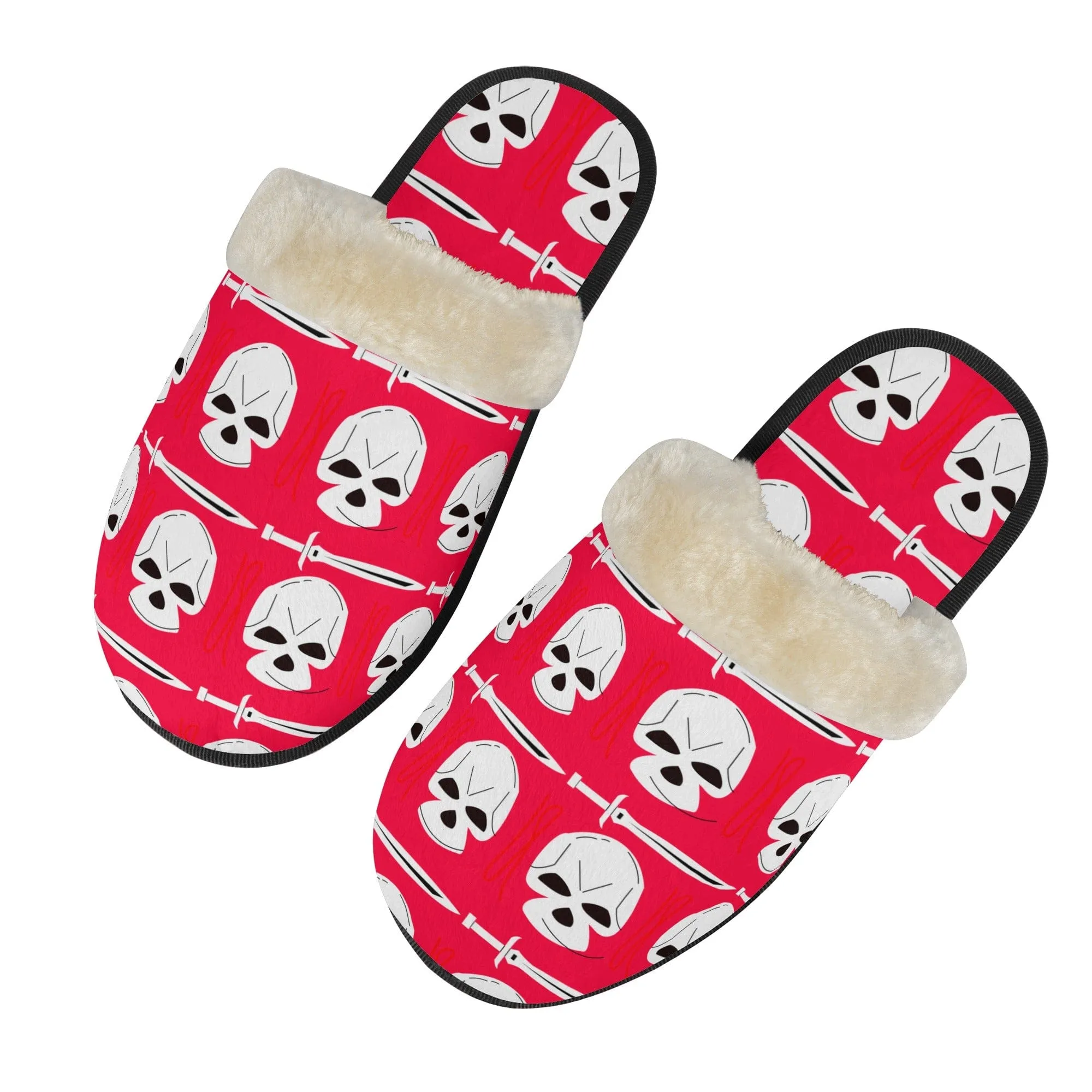 Cozy up your feet with these Women's Skull Non Slip Warm Slippers