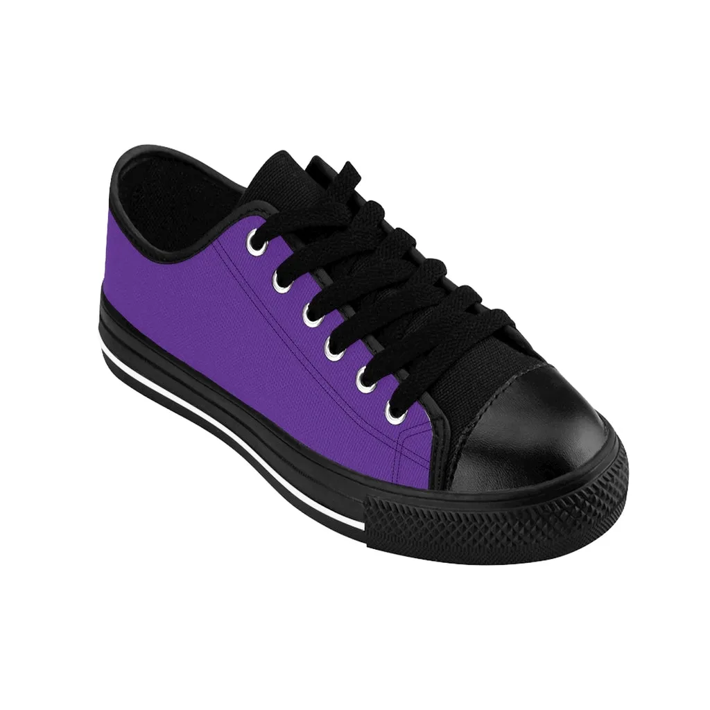 Dark Purple Color Women's Sneakers, Lightweight Casual Solid Color Ladies' Tennis Shoes (US Size: 6-12)