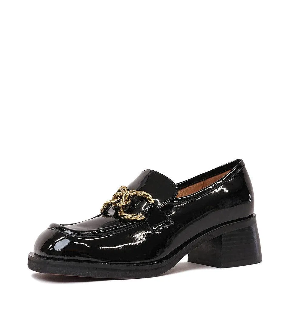 Ellas Black Patent Leather Loafers