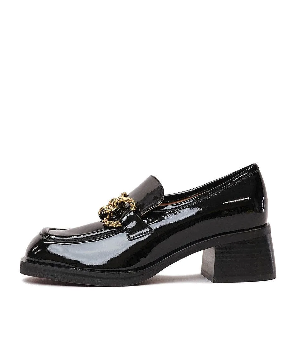 Ellas Black Patent Leather Loafers