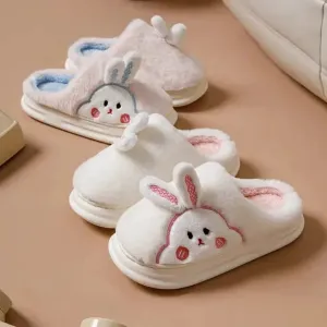 FLUFFY BUNNY SLIPPERS FOR WINTER