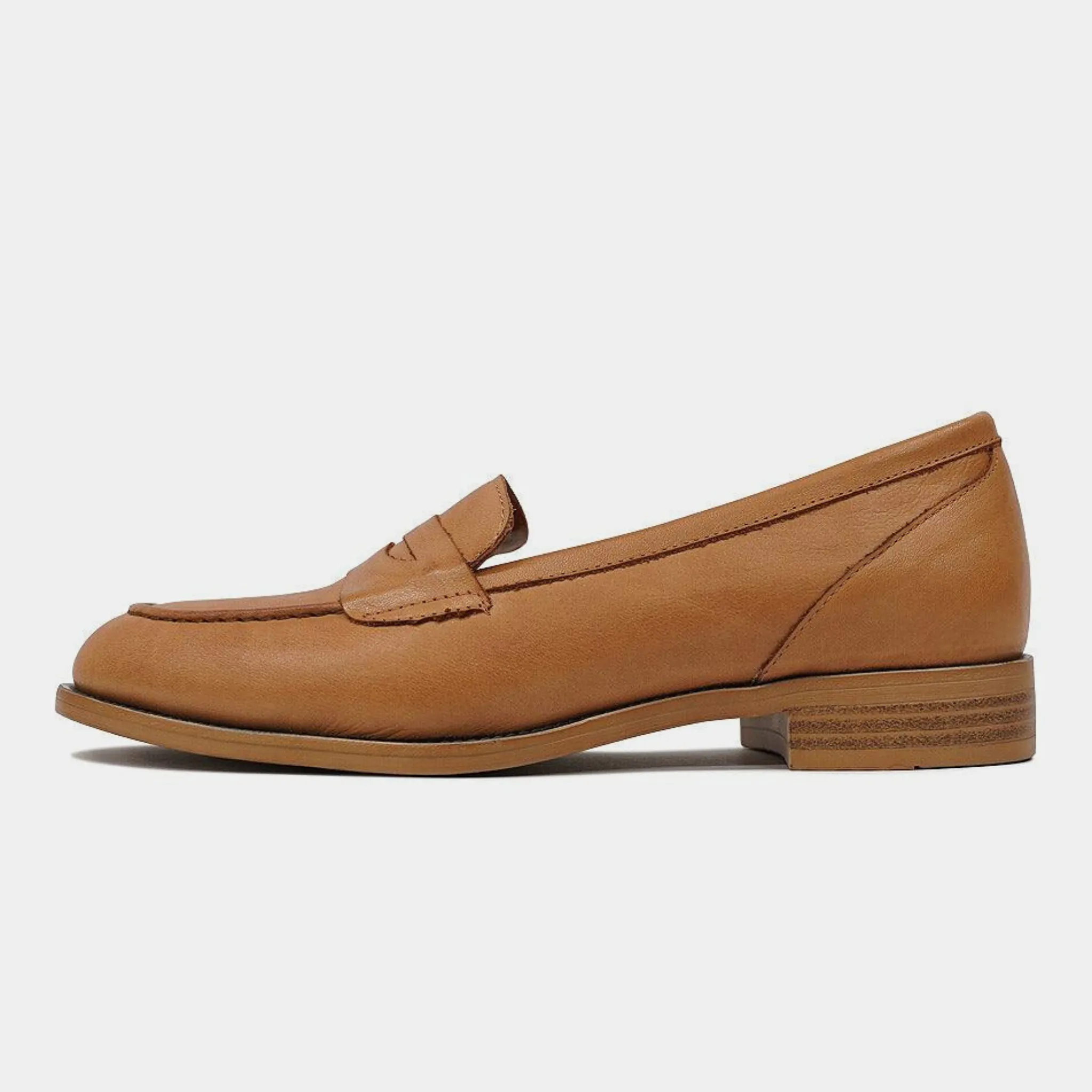 Gala Coconut Leather Loafers