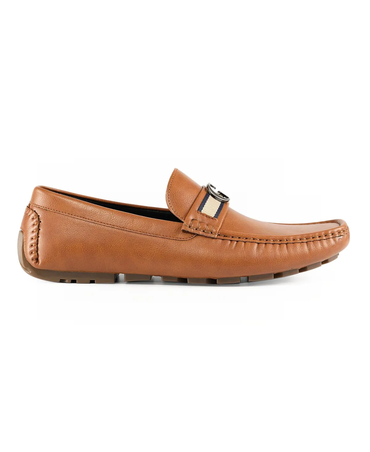 GUESS Men's Aurolo Moc Toe Slip On Driving Loafers