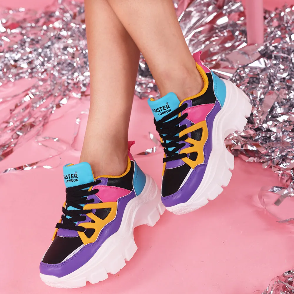 Hamser London Marcella Party Purple Sneakers