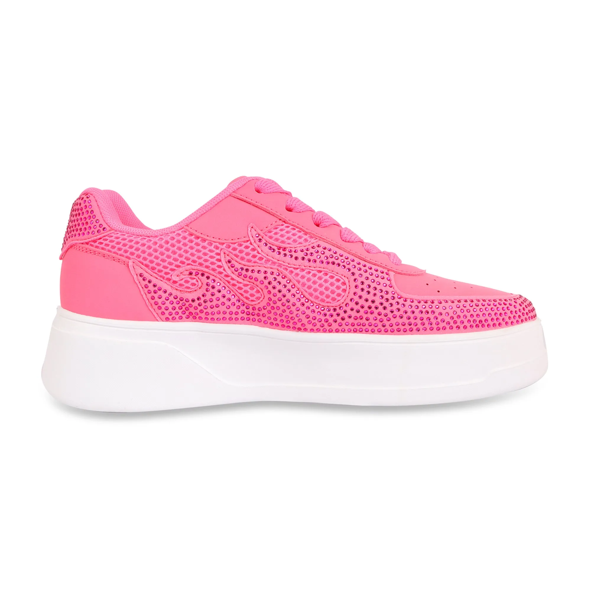 Hamster London Marcella Fire Hot Pink Party Sneakers