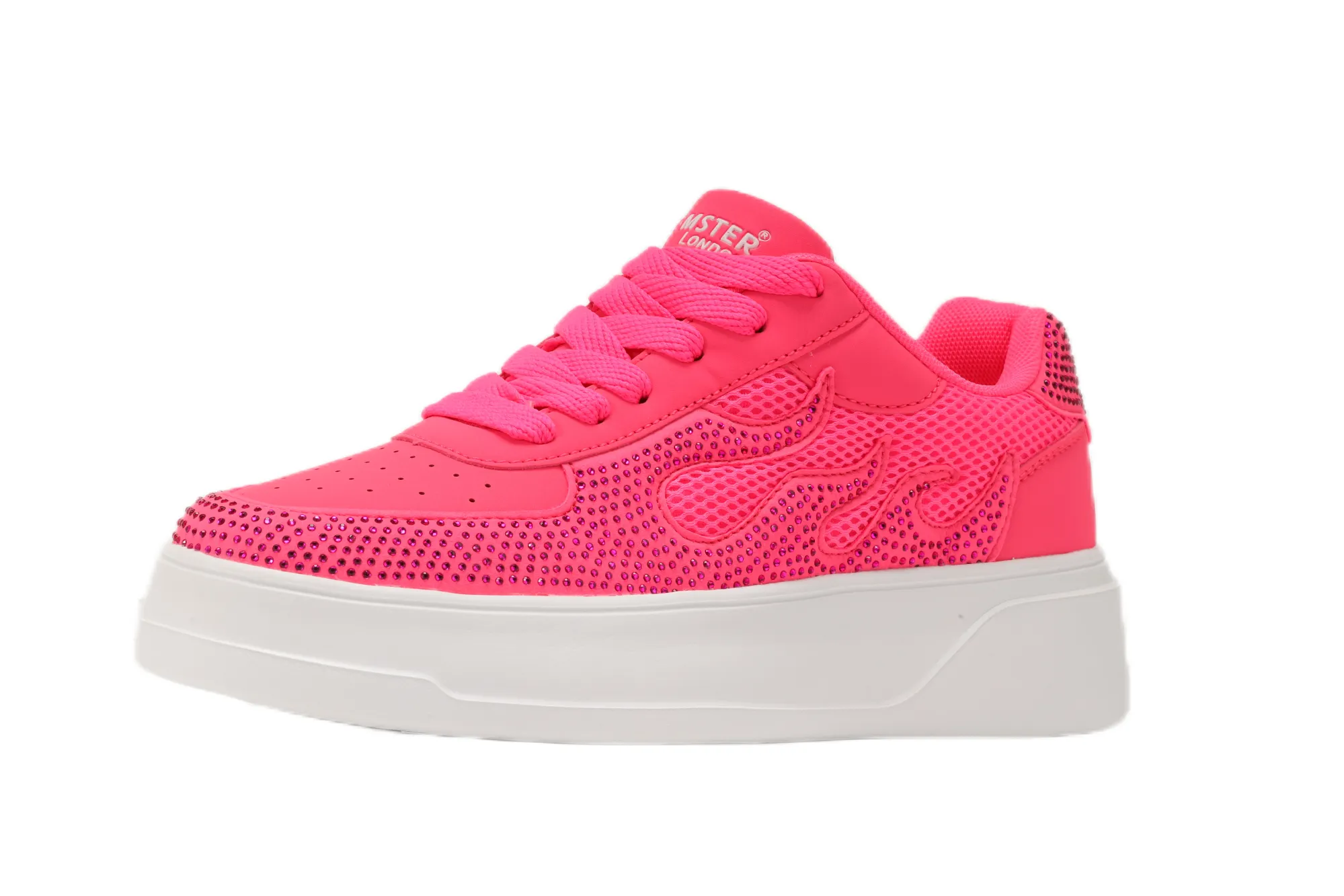 Hamster London Marcella Fire Hot Pink Party Sneakers