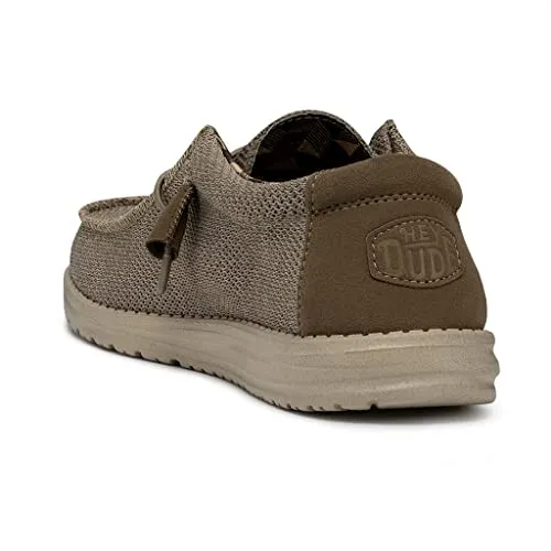 Hey Dude Men's Wally Sox Beige Men's 11 & Women's 13 | Men's Loafers | Men's Slip On Shoes | Comfortable & Light-Weight