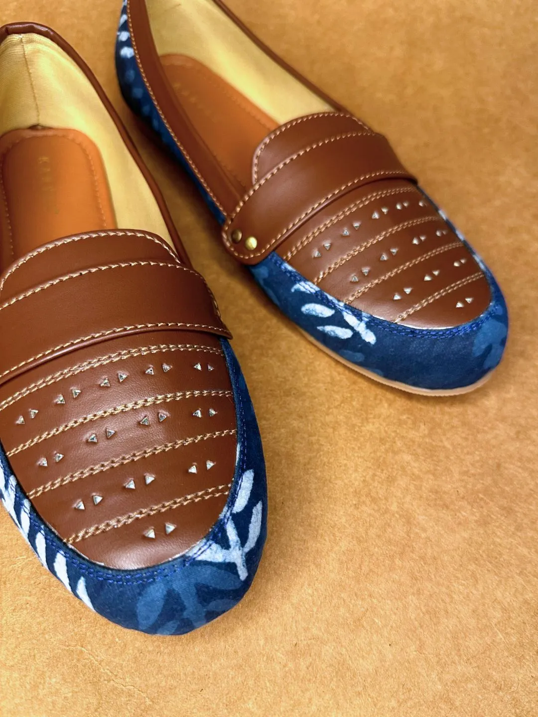 Indigo Dyed Boyfriend Moccasin