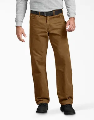 Jeans - Dickies Relaxed Fit Straight Leg Carpenter Duck Jeans, Brown Duck, DU336