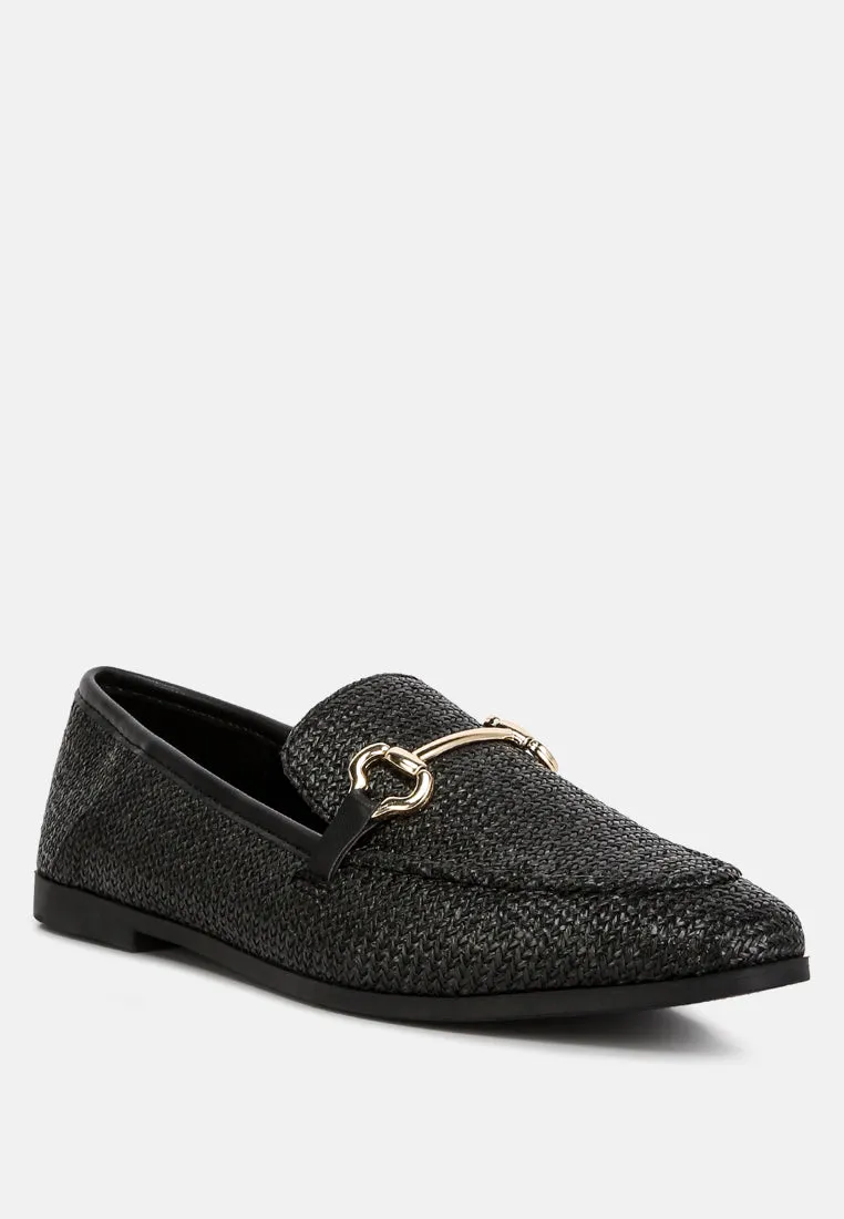 Jiro Horsebit Detail Flat Loafers