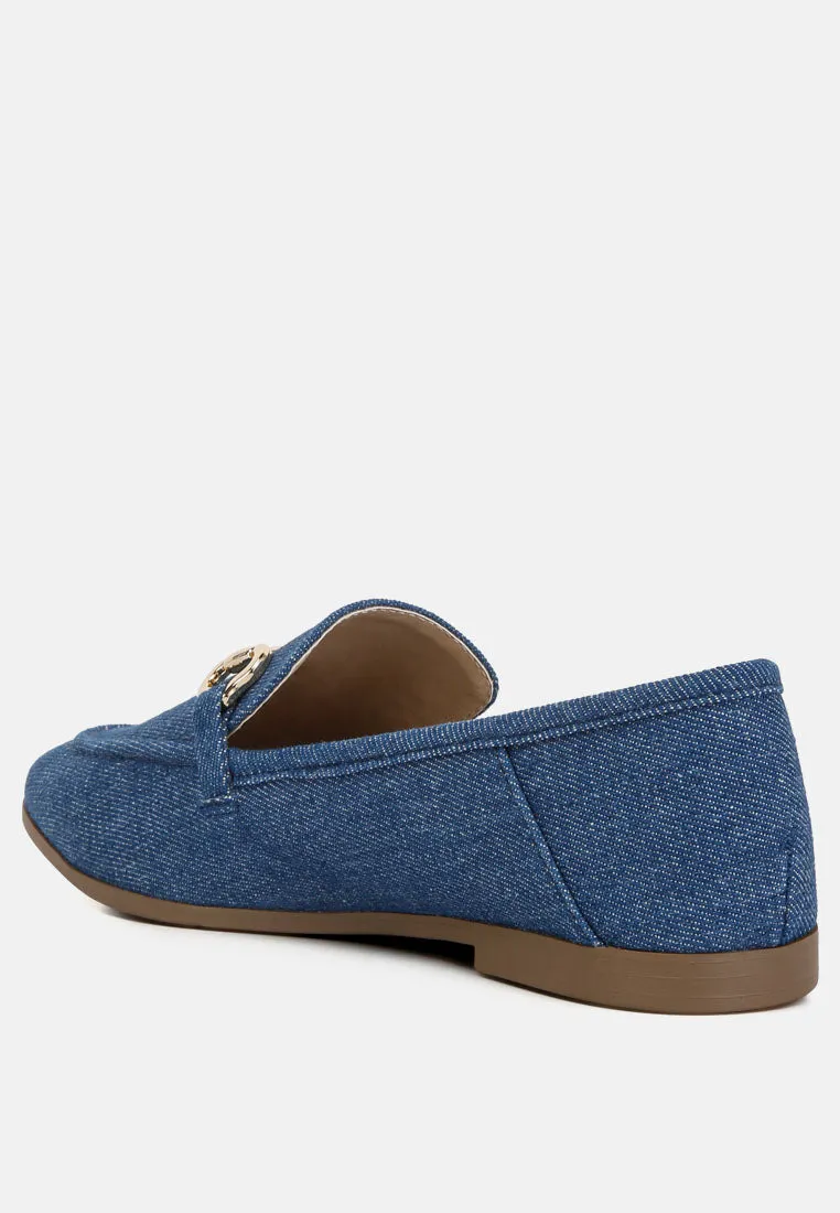 Jiro Horsebit Detail Flat Loafers