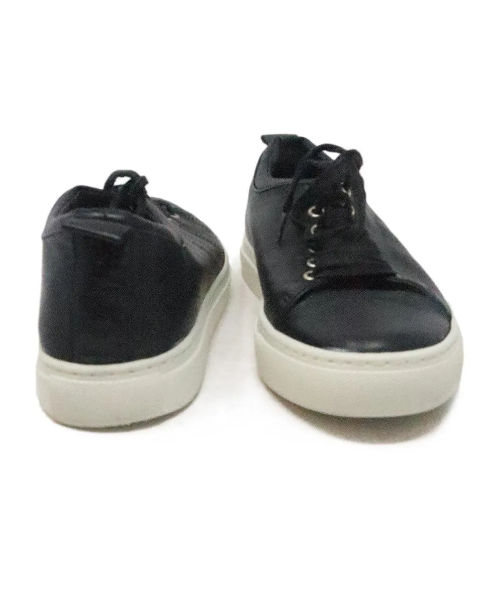 Lanvin Black Leather Sneakers sz 8