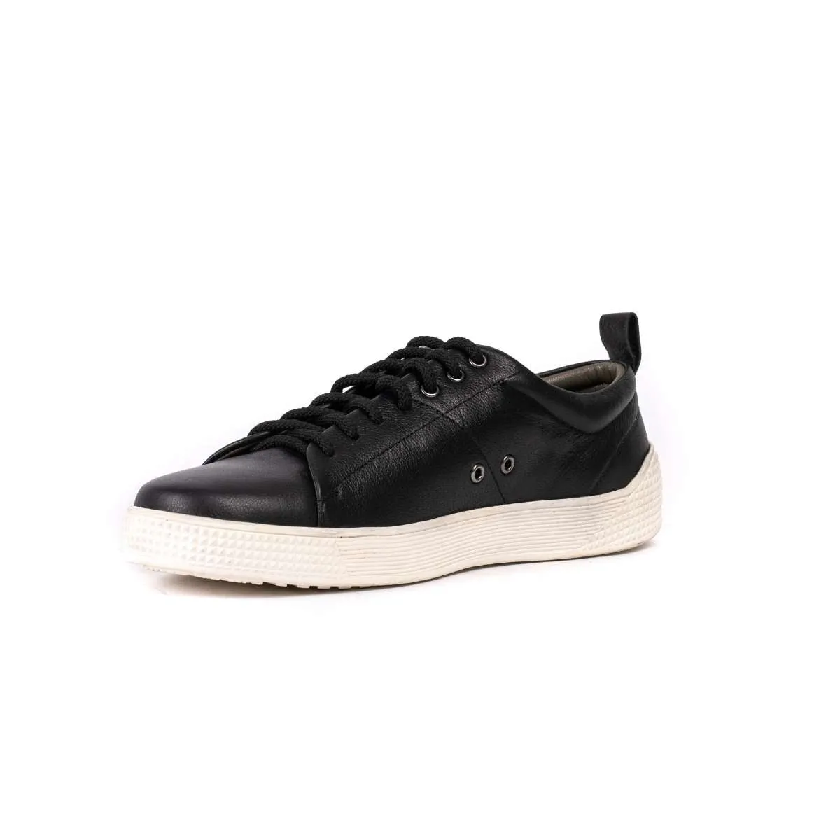 Leather Sneakers Black