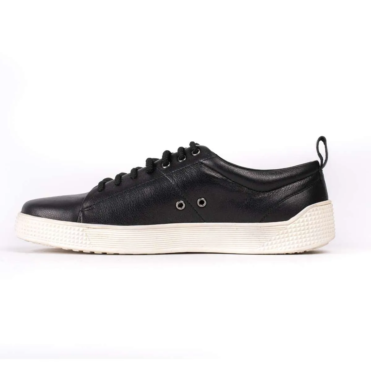 Leather Sneakers Black