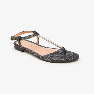 Leather T strapped Womens Sandals