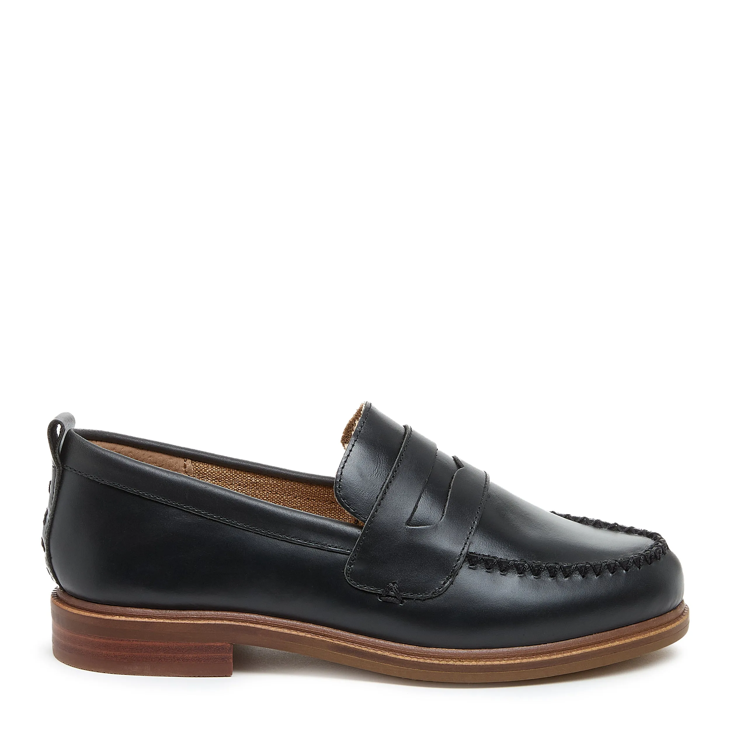 Lens Black Glossy Wide Width Loafers