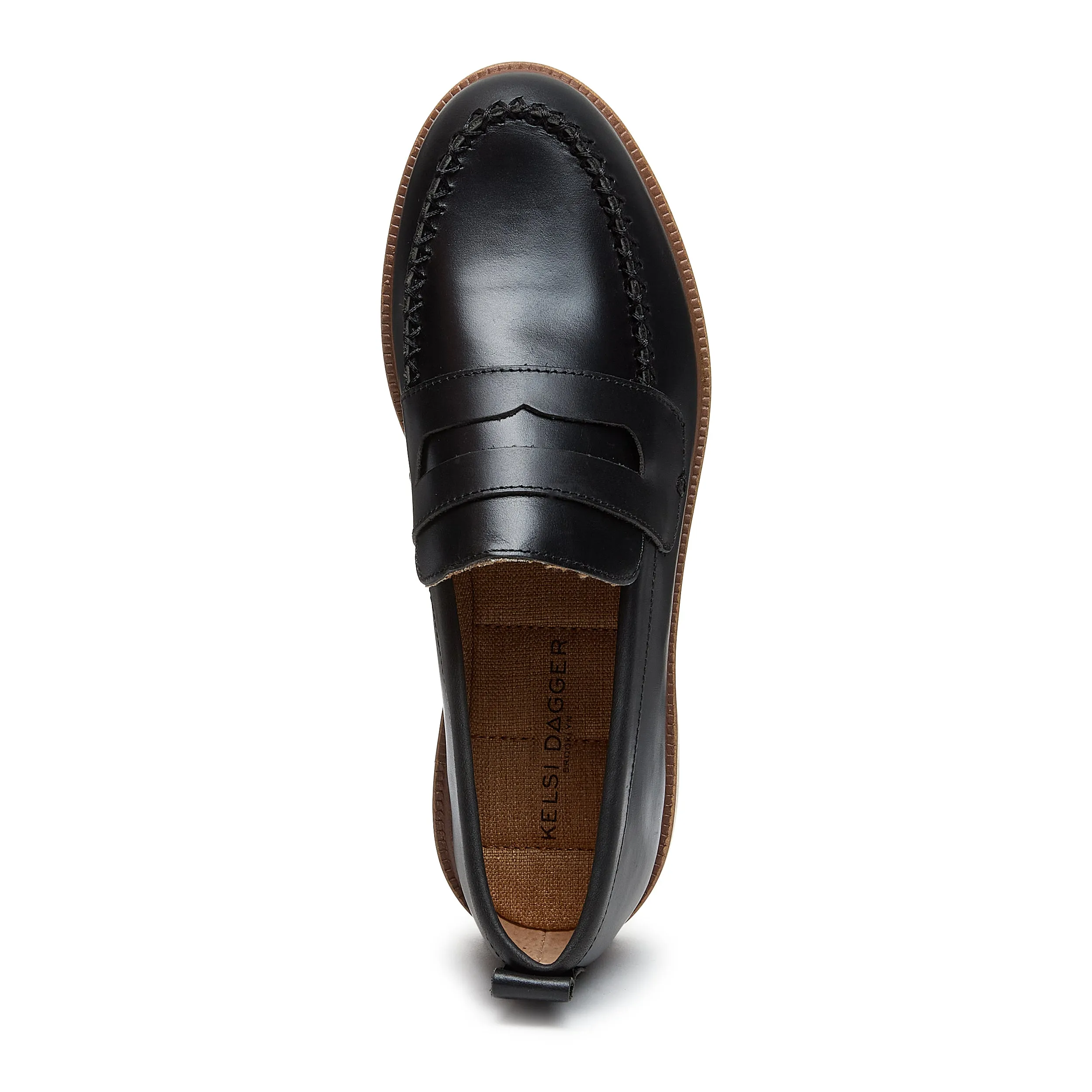 Lens Black Glossy Wide Width Loafers