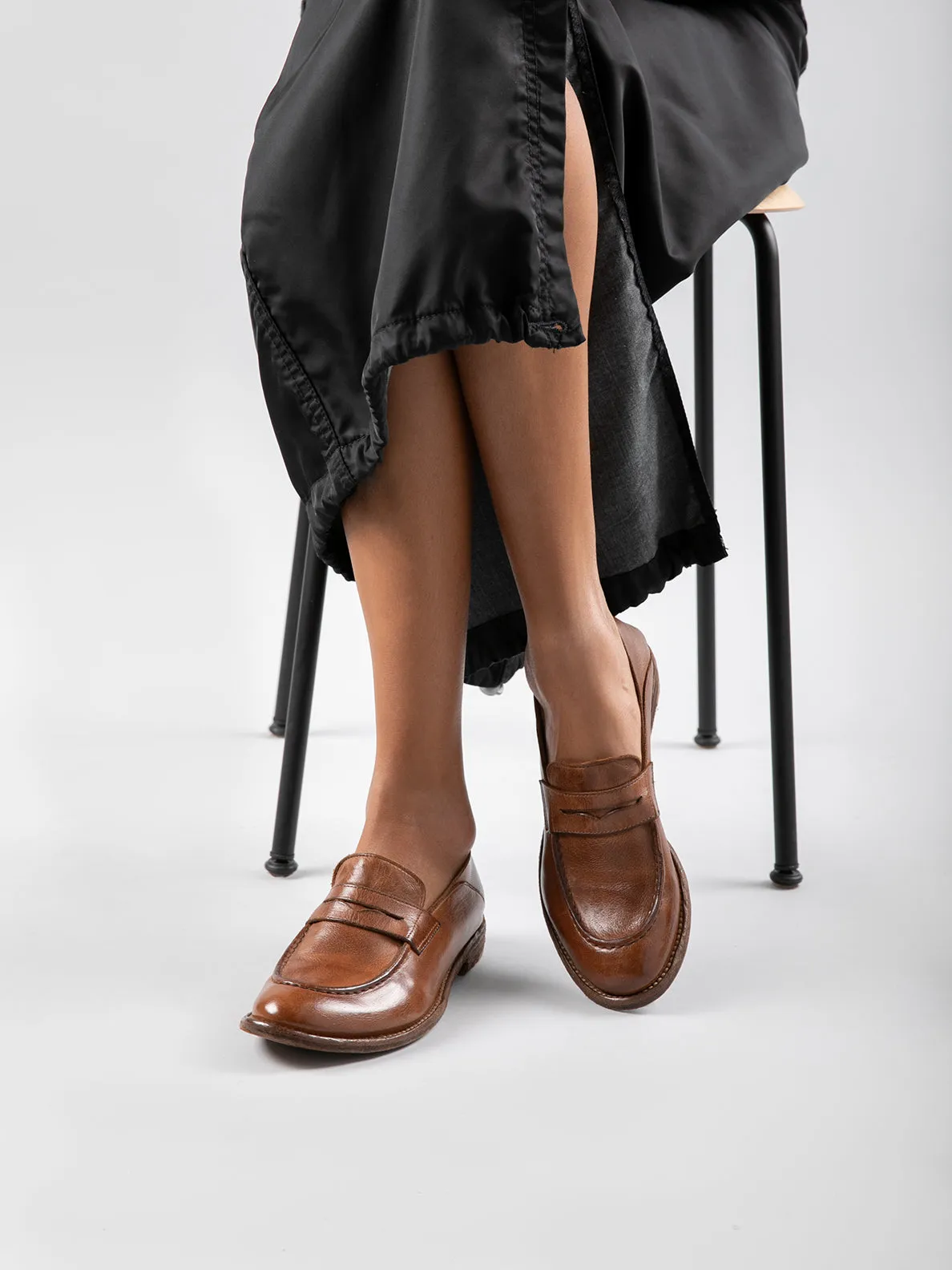 LEXIKON 516 - Brown Leather Loafers